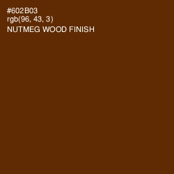 #602B03 - Nutmeg Wood Finish Color Image